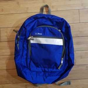 L.l. bean monogrammable blue backpack